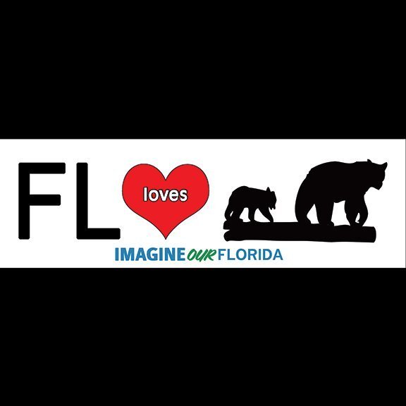 FL ♥ Black Bears Bumper Sticker